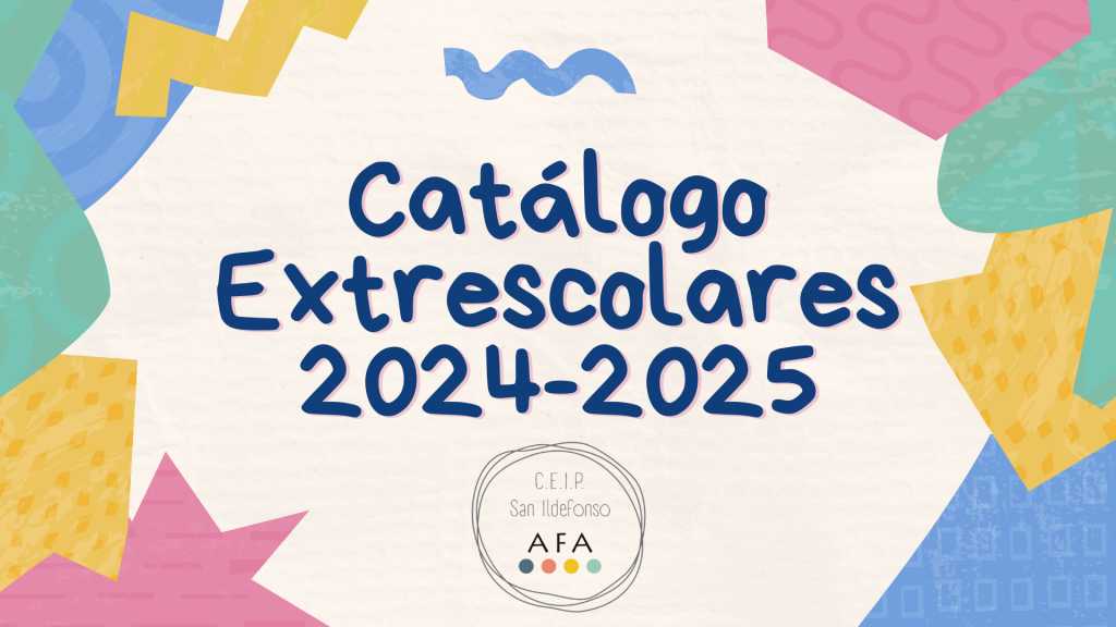 Catálogo actividades extraescolares 24/25