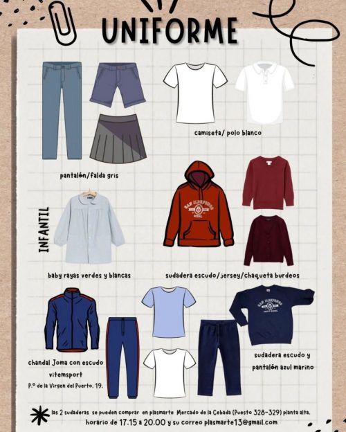 Uniforme Uniforme CEIP San Ildefonso